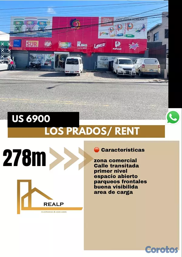 oficinas y locales comerciales - Local en primer nivel Prados  1