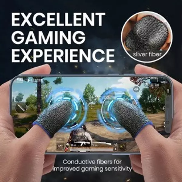 consolas y videojuegos - 2 piezas cubierta de dedo transpirable controlador de juego manga GUANTE sudor  2