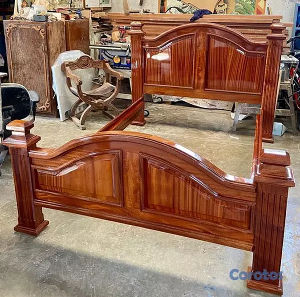 muebles y colchones - Cama en caoba  5