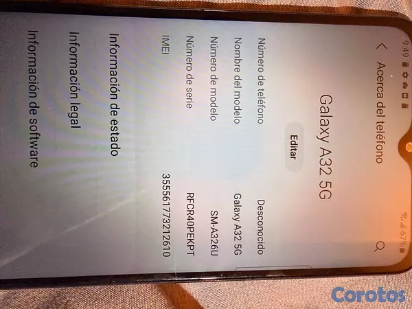 celulares y tabletas - Samsung galaxy A32 5G bloqueado de Tmobil traído d 4