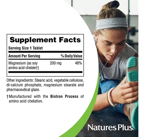 Salud y Equipamiento Médico - Quelato De Magnesio 200 mg Natural 2