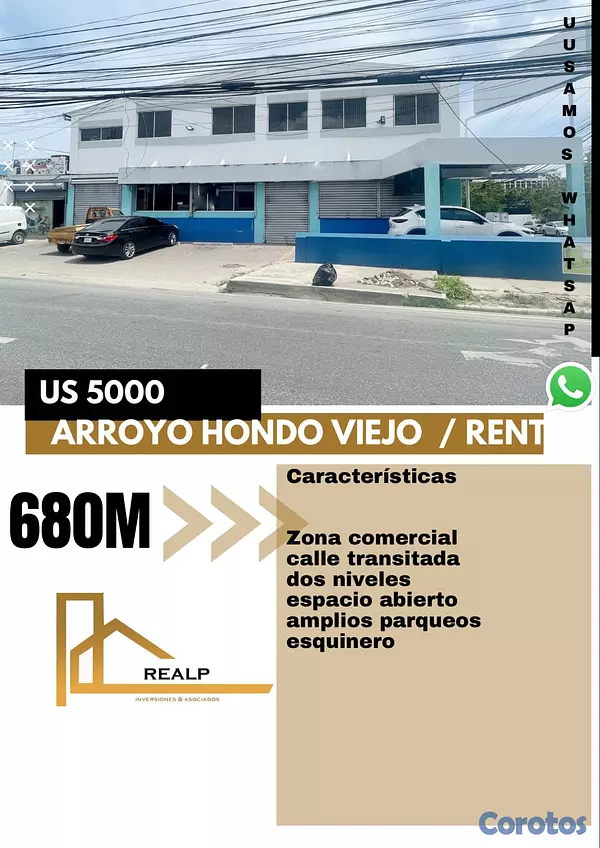 oficinas y locales comerciales - Local Esquinero en Arroyo hondo viejo  1