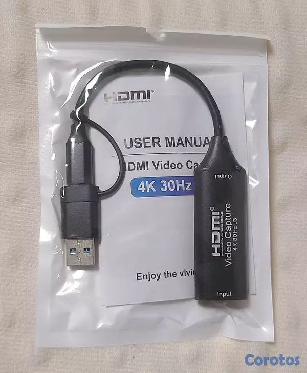 accesorios para electronica - Capturadora de videos usb y tipo c, envío disponible estoy en las caobas 3