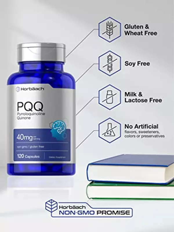 Salud y Equipamiento Médico - Pqq 40mg 120 Capsulas Horbaach 5