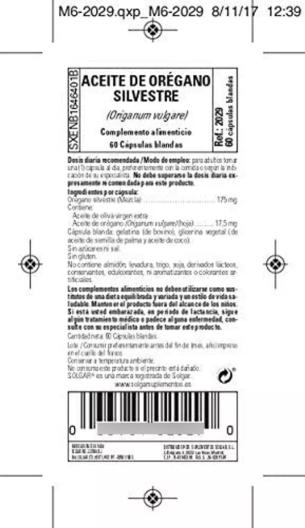 Salud y Equipamiento Médico - Aceite De Oregano Silvestre Alta Calidad Solgar 60 Capsulas 2