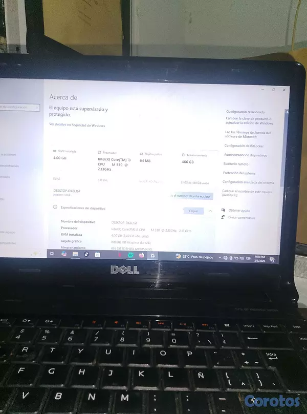 computadoras y laptops - DELL INSPIRON 1464 Negociable con algunos Defectos 7