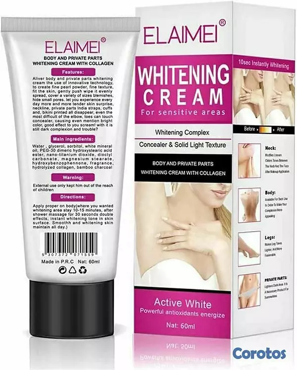 salud y belleza - Crema Blanqueadora para Piel: Elimina Axilas Oscur 2
