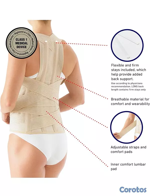Salud y Equipamiento Médico - Faja corrector postura de espalda y soporte, alivia dolor de espalda 2