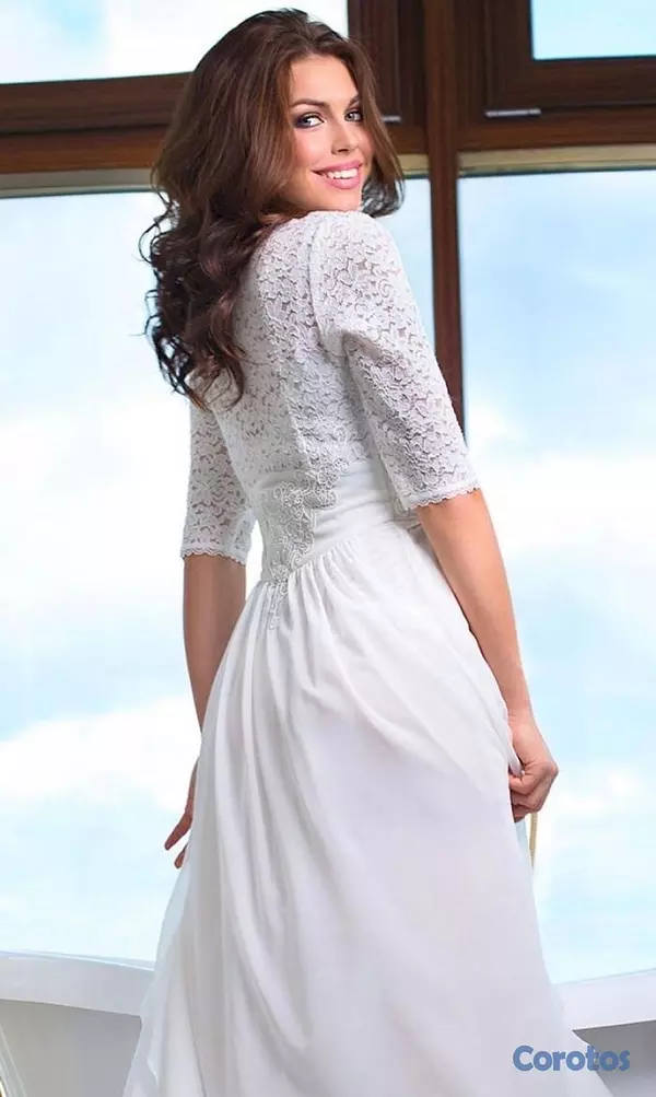 ropa para mujer - Conjunto (camiseta y bata) para noche de boda o foto sección.  3
