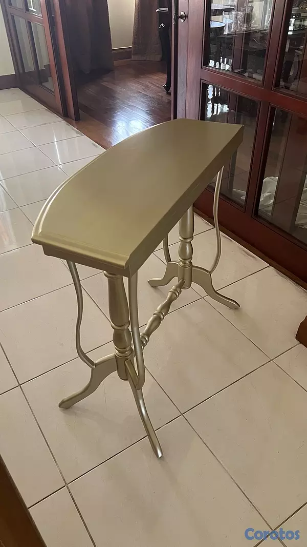 muebles y colchones - Mesa de caoba pintada 2