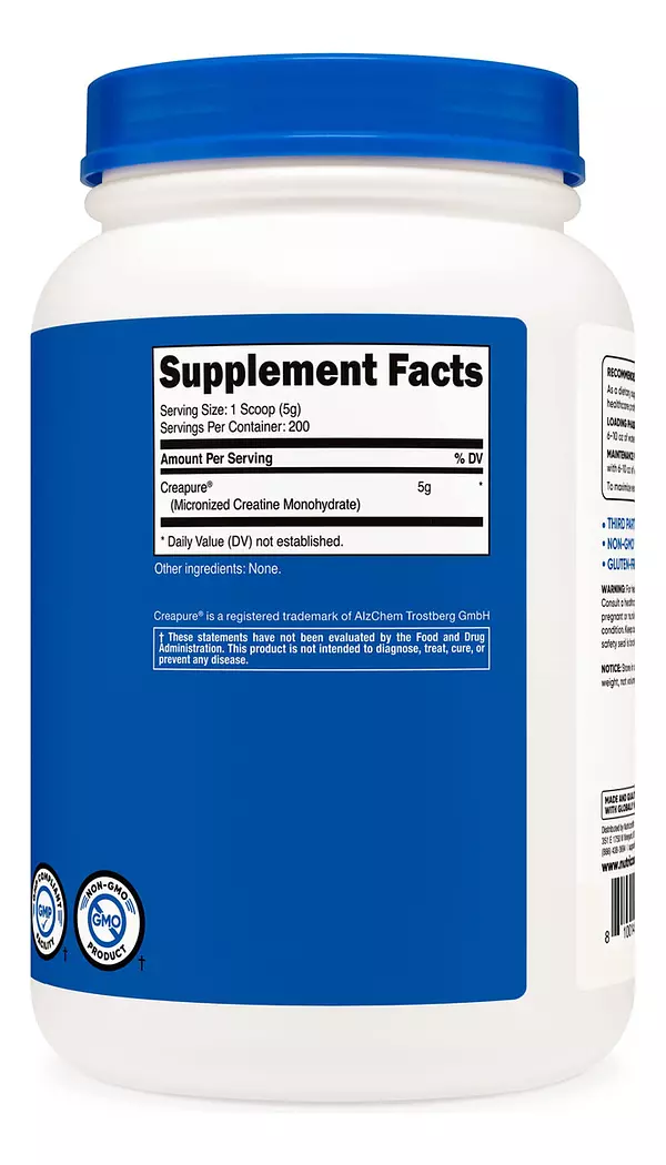 Salud y Equipamiento Médico - Nutricost Creapure Creatina® Monohidrato Polvo 1kg 5