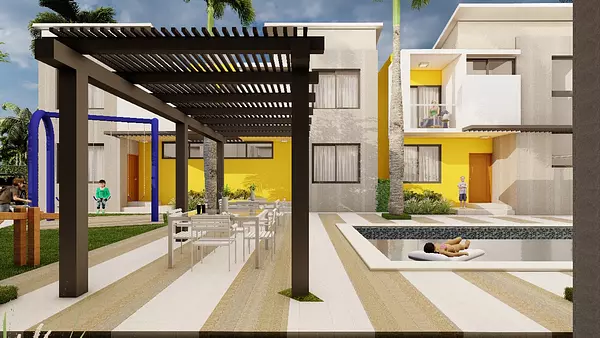 apartamentos - Casas con terraza y patio en Bavaro Punta Cana 5
