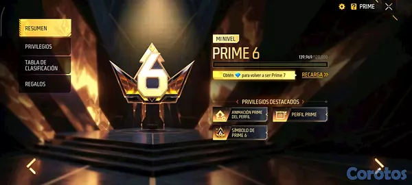 otros electronicos - cuenta de free fire región Latinoamérica Norte (EE.UU) prime 7 casi 8. 3