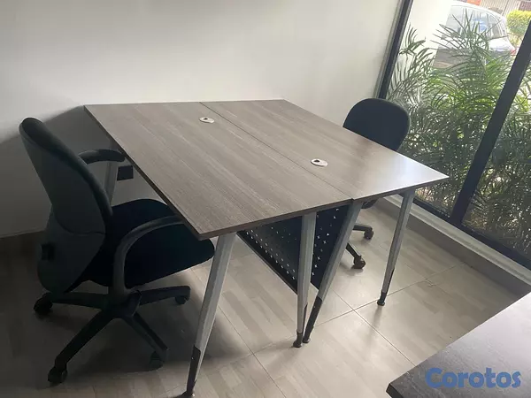 articulos de oficina - 4 mesas de oficina con sus sillas  1