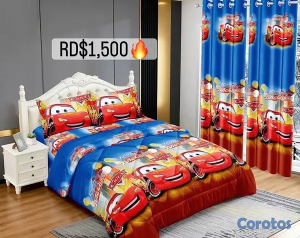 muebles y colchones - juego de colcha 5 piezas para cama de queen  6