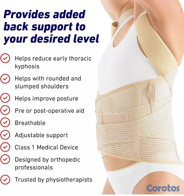 Salud y Equipamiento Médico - Faja corrector postura de espalda y soporte, alivia dolor de espalda 3