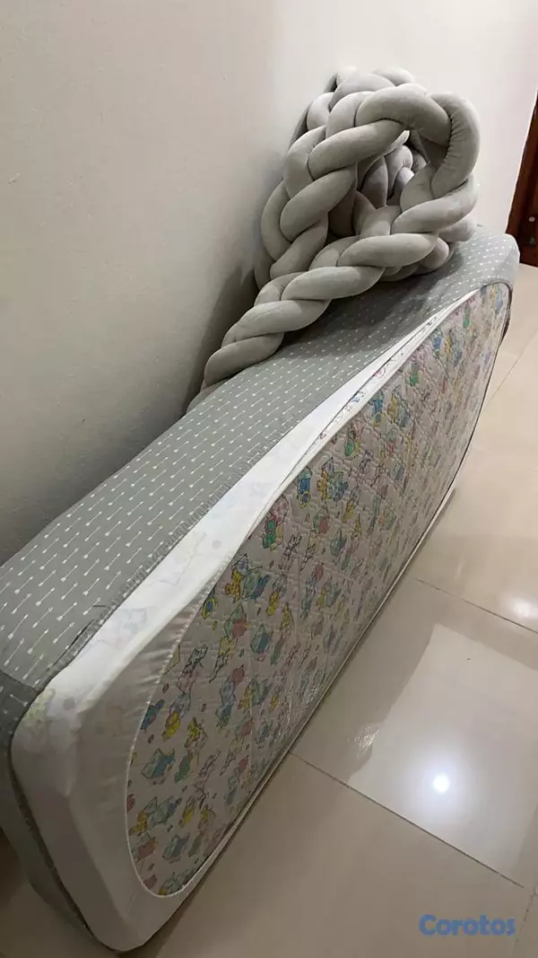 muebles - Cuna para Bebe con Colchón y Cambiador 4
