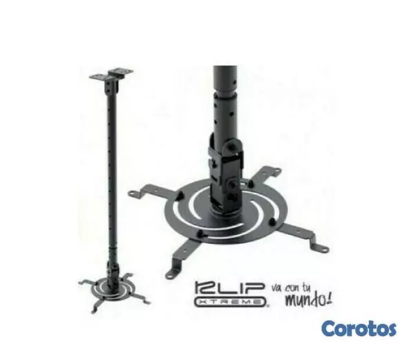 accesorios para electronica - SOPORTE PARA PROYECTOR KLIPX NEGRA DE TECHO DESDE 850MM HASTA 1215MM 1
