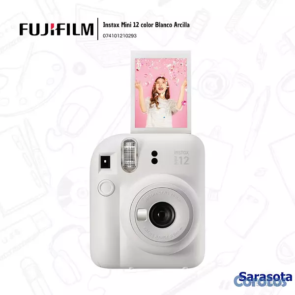camaras y audio - Fujifilm Cámara Instax Mini 12 Blanco Arcilla 2