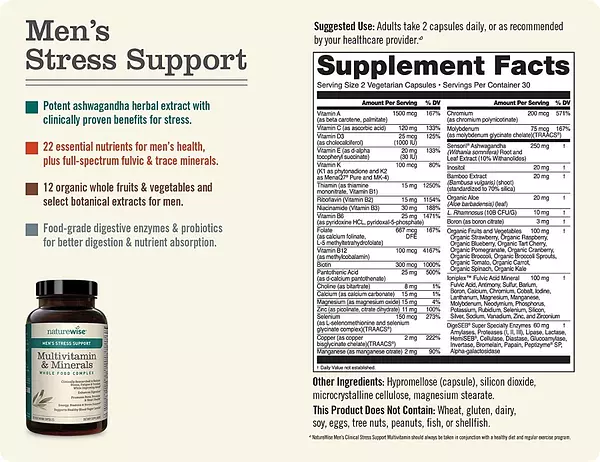 Salud y Equipamiento Médico - Multivitaminico Naturewis 60 cap 2