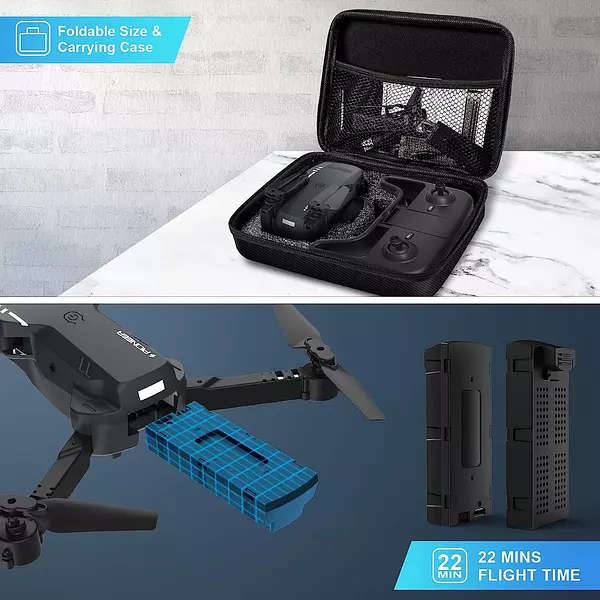 Salud y Equipamiento Médico - Mini Drone Giro De 360° Con Cámara Maletin Y baterias 5
