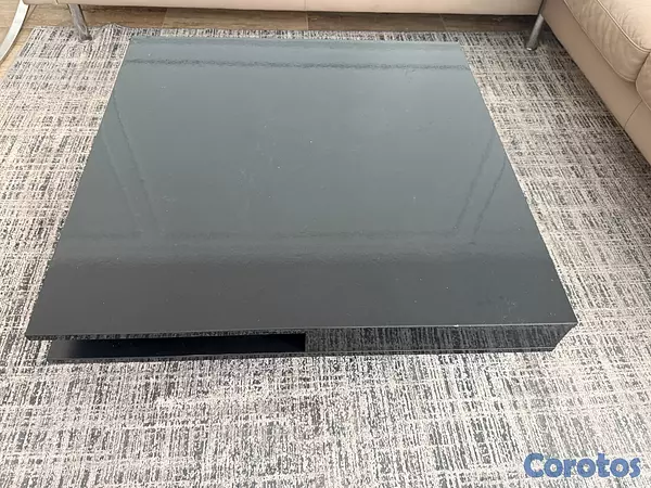 decoración y accesorios - Mesa de Sala Negra Cuadrada 2