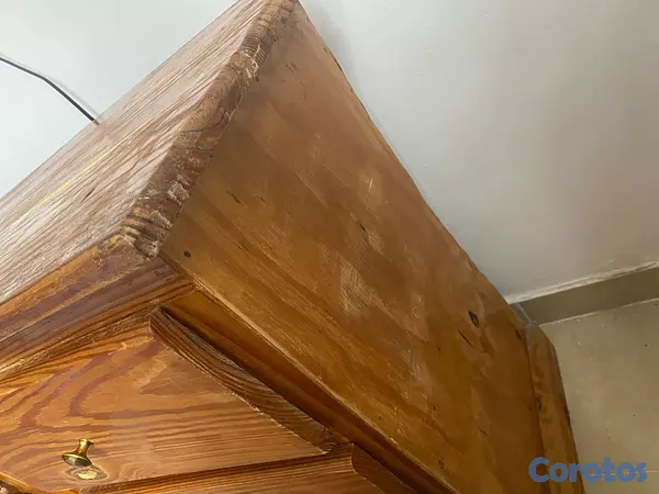 muebles y colchones - gavetero de madera en pino muy bueno 6