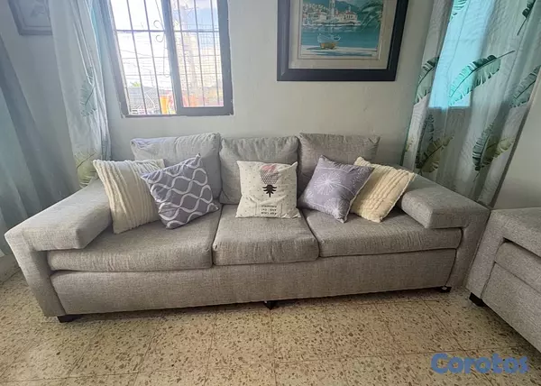 muebles y colchones - vendo juego de muebles modernos  recién tapizados  4