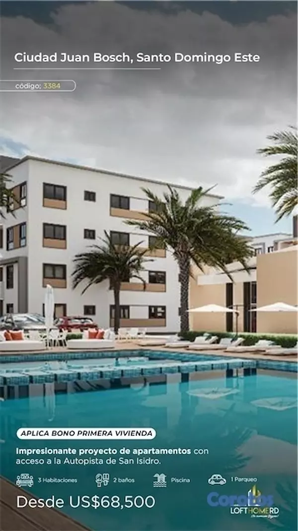 apartamentos - Venta de apartamento con bono primera vivienda en la ciudad Juan Bosh  10