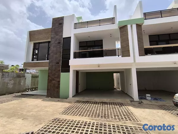 casas - venta de casa en proyecto cerrado autopista de san isidro Santo Domingo este  7
