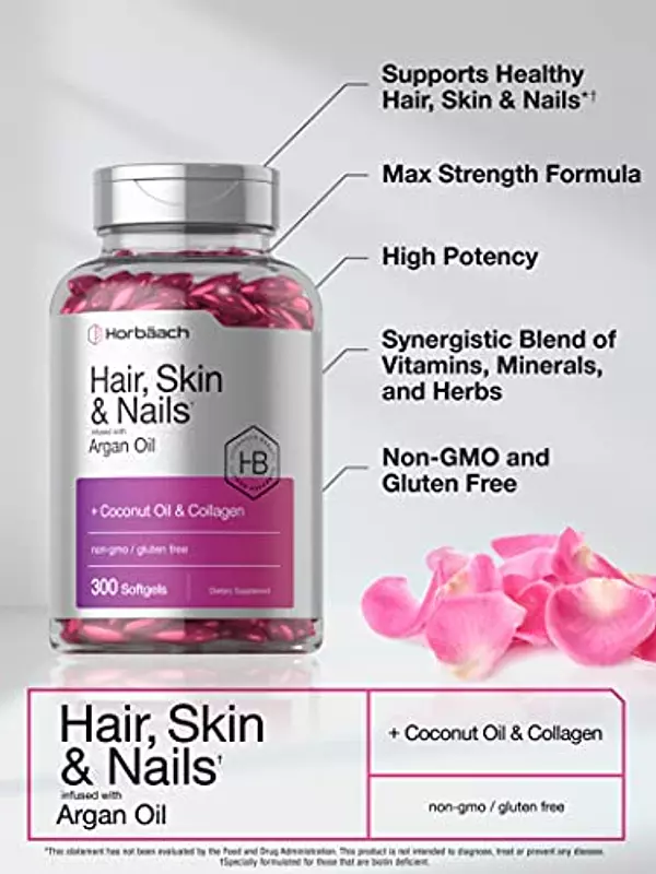 Salud y Equipamiento Médico - Vitaminas Piel, Uñas Y Cabello 300 Cap Horbaach 4