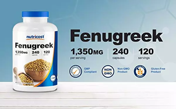 Salud y Equipamiento Médico - Fenogreco 1350 Mg 240 Cap Nutricost 3