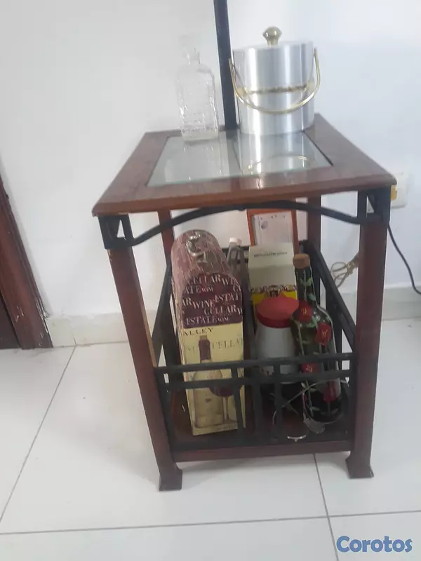 muebles y colchones - Vendo mesa multiuso: lampara, bar... 3