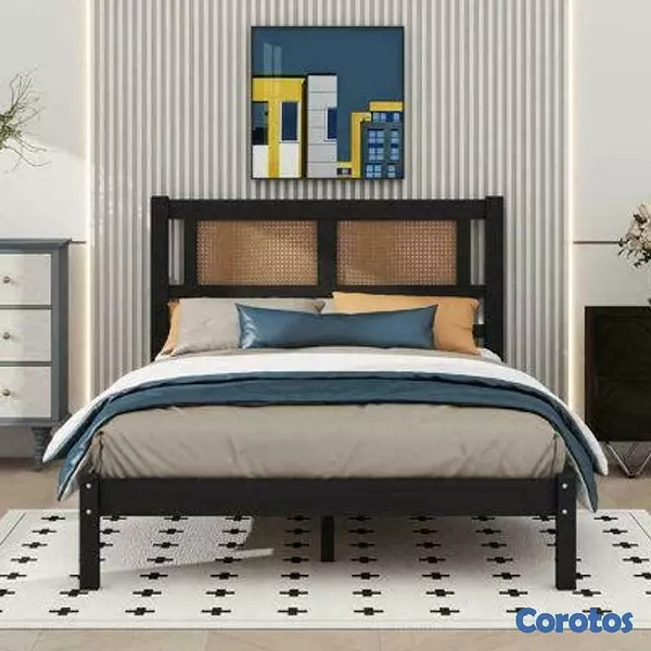 muebles y colchones - base de cama y hierro galvanizado pintura industrial 3
