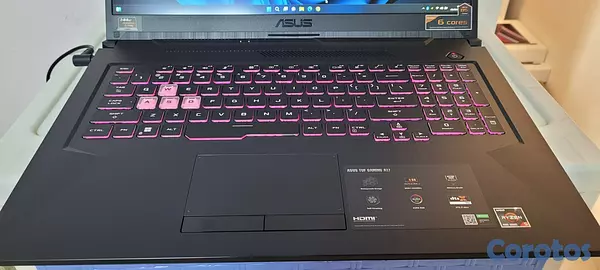 computadoras y laptops - Asus TUF Gamer 17.3 Pulg Ryzen 5 Ram 16gb DDR4 SSD 512GB GTX 1650 4gb New 6