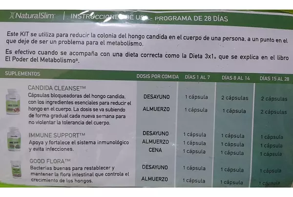 Salud y Equipamiento Médico - Kit Candida Cleanse Naturalslim - Unidad A $272967 3