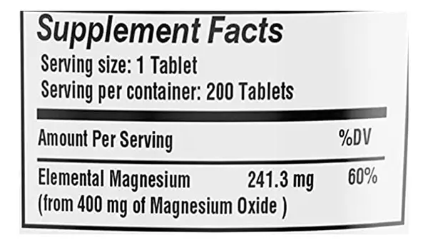 Salud y Equipamiento Médico - Magnesio Oxido 200tab Safrel 2