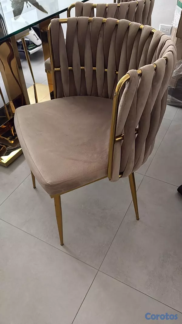 muebles y colchones - juego de comedor de seis silla  2