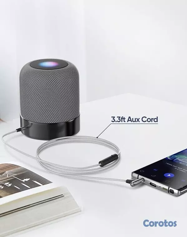 camaras y audio - Cable auxiliar con micrófono para tus auriculares 1