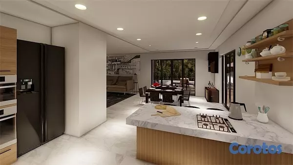 casas vacacionales y villas - Venta de Villa con piscina cerca de la playa en Juan dolio Metro country club  5