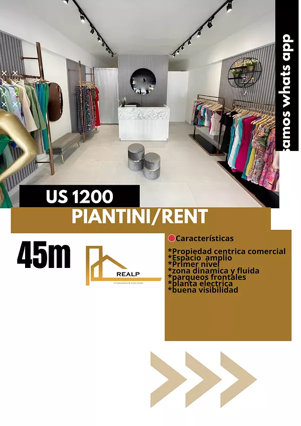 oficinas y locales comerciales - Local en Primer nivel Piantini 1