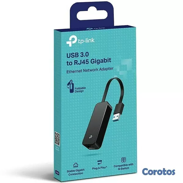 computadoras y laptops - Adaptador de red tp-link  USB 3.0 a Gigabit Ethernet 2