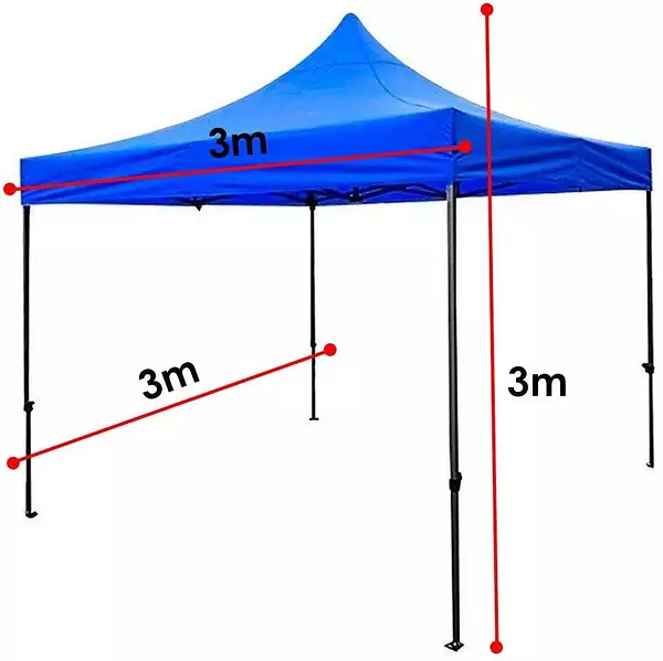 herramientas, jardines y exterior - Carpa 3x3 Toldo Plegable Impermeable Reforzado Tipo Araña 2