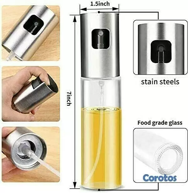 cocina - Rociador de aceite para cocinar, botella de spray de aceite de 100 ml 3