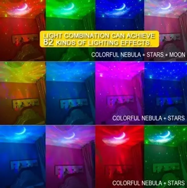 juguetes - Proyector astronauta decorativo + bocina + control. galaxia 4