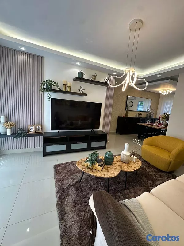 apartamentos - venta de apartamento con piscina y línea blanca en la autopista de san Isidro  9