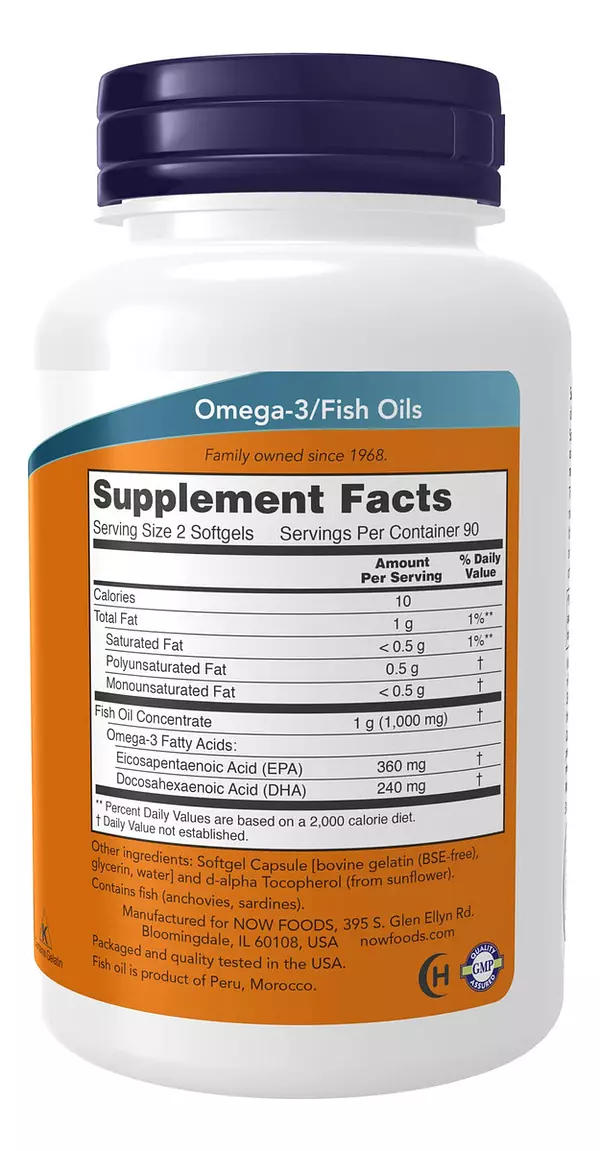Salud y Equipamiento Médico - Omega 3 180cap Now 2