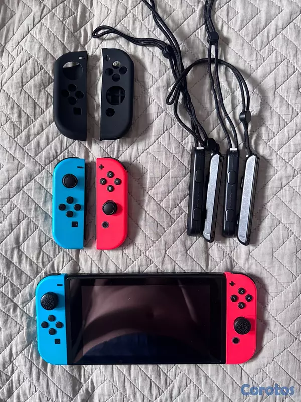 consolas y videojuegos - NINTENDO SWITCH + ACCESROIOS + 4 JUEGOS 3