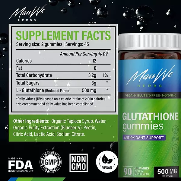Salud y Equipamiento Médico - Glutation 90 Gums Mauwe Herbs - Unidad 2