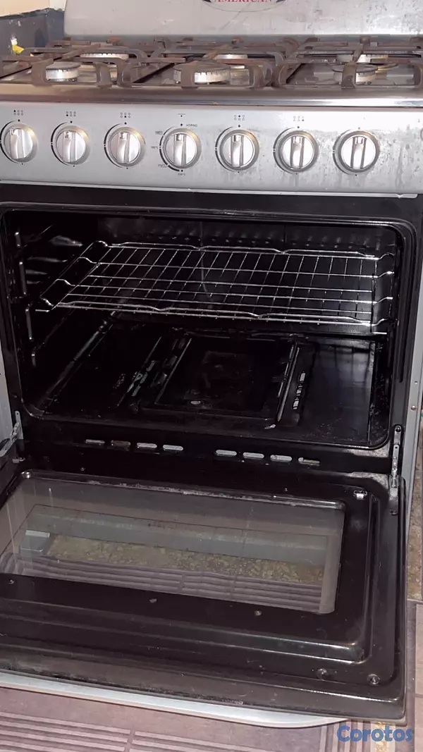 cocina - vendo estufa american como nueva 6 hornillas y su horno  2